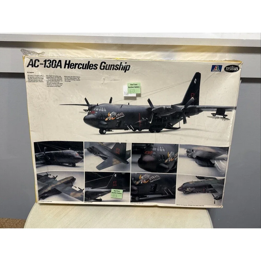 Testors AC-130A Hercules Gunship Plane 1/72 Scale Model Kit Factory Sealed Rare